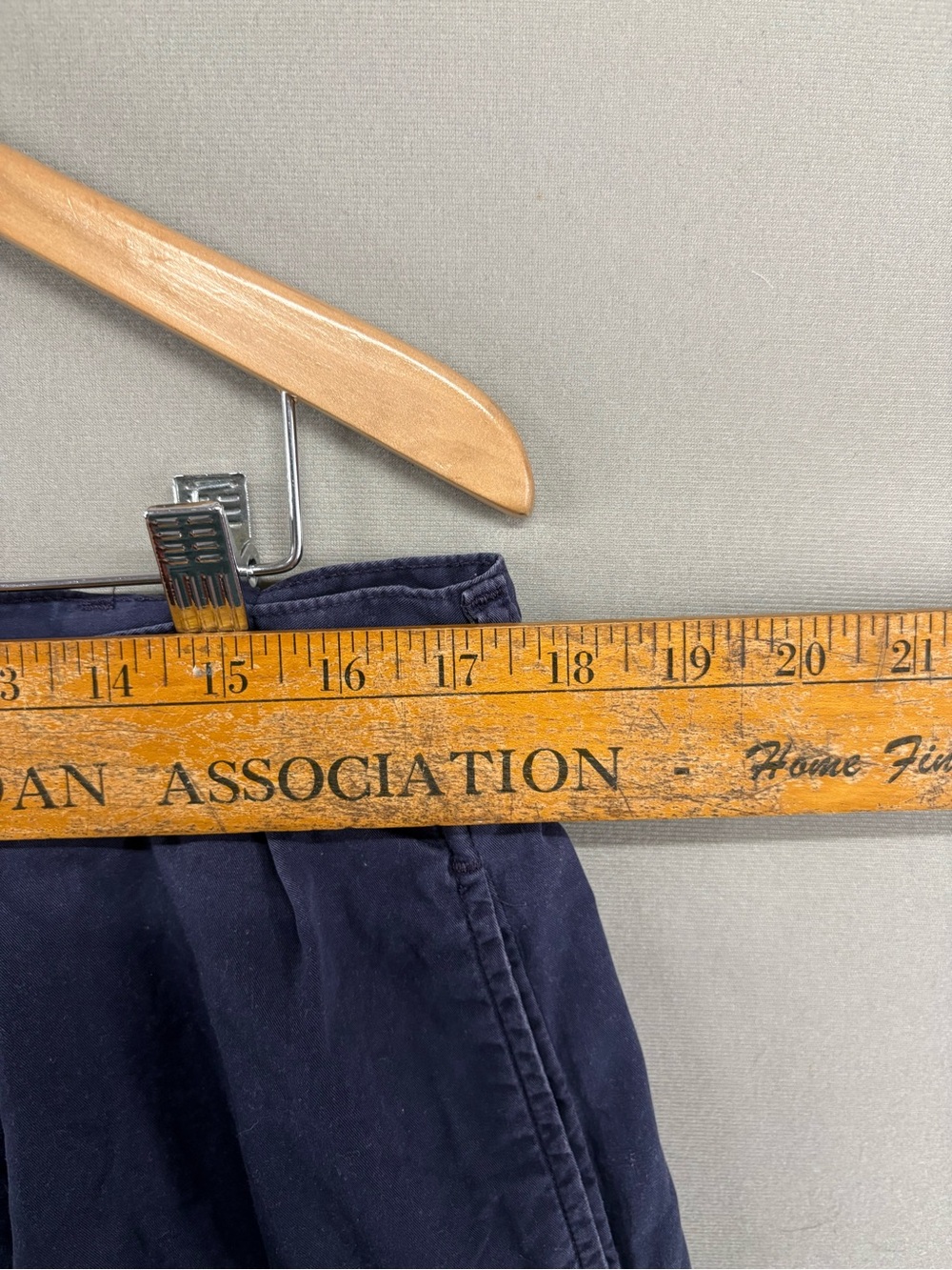Vtg Polo Ralph Lauren Made USA ‘90 Chinos Navy Size 36/30 Retro Classic - Picture 5 of 10